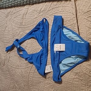 NWT J. Crew Blue Bikini M